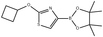 2-cyclobutoxy-4-(4,4,5,5-tetramethyl-1,3,2-dioxaborolan-2-yl)thiazole Struktur