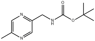 ((5-甲基吡嗪-2-基)甲基)氨基甲酸叔丁酯 结构式