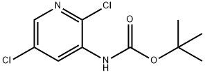 TERT-BUTYL 2,5-DICHLOROPYRIDIN-3-YLCARBAMATE 结构式