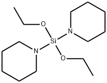 Diethoxy-Di(Piperidin-1-Yl)Silane 化学構造式