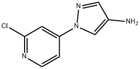 4-Amino-1-(2-chloro-4-pyridyl)pyrazole Struktur