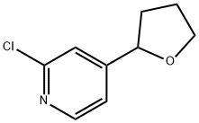 2-Chloro-4-(tetrahydrofuran-2-yl)pyridine Struktur