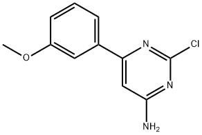 2-Chloro-4-amino-6-(3-methoxyphenyl)pyrimidine Structure