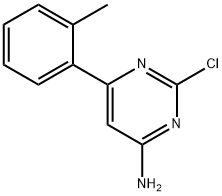 2-Chloro-4-amino-6-(2-tolyl)pyrimidine Structure