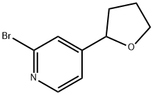 2-Bromo-4-(tetrahydrofuran-2-yl)pyridine Struktur