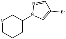 4-Bromo-1-(3-tetrahydropyranyl)pyrazole,1353856-74-2,结构式