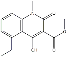 methyl 5-ethyl-4-hydroxy-1-methyl-2-oxo-1,2-dihydroquinoline-3-carboxylate Structure