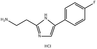 2-[4-(4-氟苯基)-1H-咪唑-2-基]乙-1-胺二盐酸盐,1354954-23-6,结构式