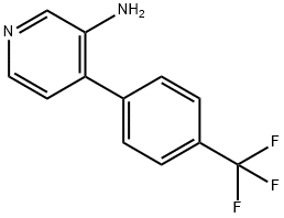 4-[4-(三氟甲基)苯基]吡啶-3-胺 结构式