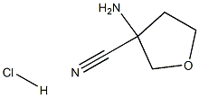 3-Aminotetrahydrofuran-3-carbonitrile Hydrochloride Structure