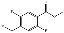 4-(溴甲基)-2,5-二氟苯甲酸甲酯,1355488-72-0,结构式