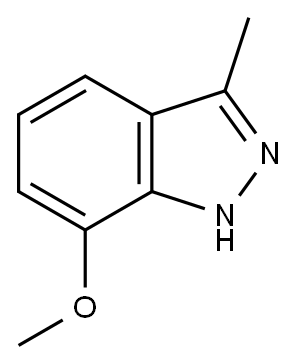 7-methoxy-3-methyl-1H-indazole Struktur