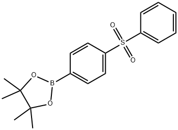 4,4,5,5-tetramethyl-2-(4-(phenylsulfonyl)phenyl)-1,3,2-dioxaborolane Struktur