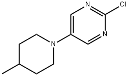 2-Chloro-5-(4-methylpiperidin-1-yl)pyrimidine Struktur