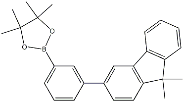 2-[3-(9,9-二甲基-9H-芴-3-基)苯基]-4,4,5,5-四甲基-1,3,2-二氧硼烷, 1365692-84-7, 结构式