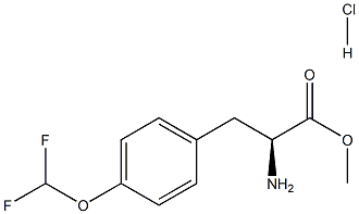 METHYL (2S)-2-AMINO-3-[4-(DIFLUOROMETHOXY)PHENYL]PROPANOAT HYDROCHLORIDE Structure