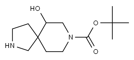 tert-butyl 6-hydroxy-2,8-diazaspiro[4.5]decane-8-carboxylate Struktur
