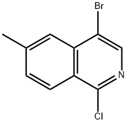 4-bromo-1-chloro-6-methylisoquinoline Struktur