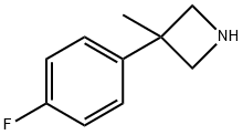 3-(4-氟苯基)-3-甲基氮杂环丁烷,1368570-15-3,结构式