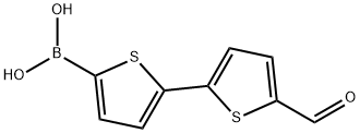 5-(5-ホルミル-2-チエニル)-2-チオフェンボロン酸 化学構造式