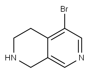 5-Bromo-1,2,3,4-tetrahydro-2,7-naphthyridine Structure