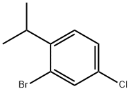 2-溴-4-氯异丙基苯 结构式