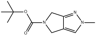 Pyrrolo[3,4-c]pyrazole-5(4H)-carboxylic acid, 2,6-dihydro-2-methyl-, 1,1-dimethylethyl ester Structure
