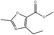 methyl 4-ethyl-2-methyloxazole-5-carboxylate Struktur