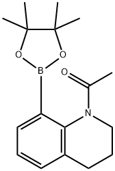1-[8-(4,4,5,5-tetramethyl-1,3,2-dioxaborolan-2-yl)-1,2,3,4-tetrahydroquinolin-1-yl]ethan-1-one Structure