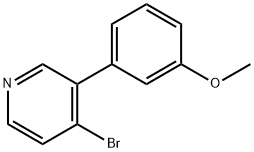 4-Bromo-3-(3-methoxyphenyl)pyridine Struktur