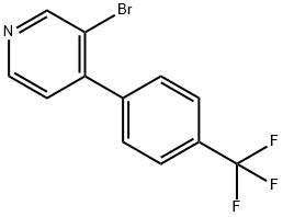 3-Bromo-4-(4-trifluoromethylphenyl)pyridine Struktur