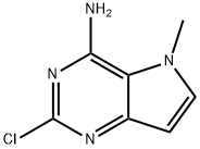 2-氯-5-甲基-5H-吡咯并[3,2-D]嘧啶-4-胺,1375301-51-1,结构式