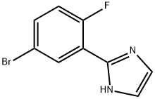 2-(5-Bromo-2-fluorophenyl)imidazole Structure