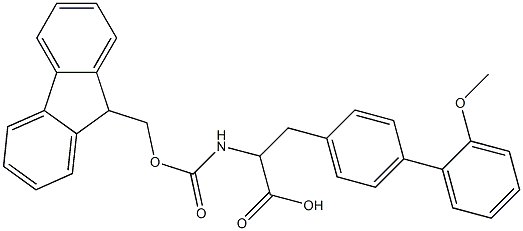 Fmoc-4-(2-methoxyphenyl)-DL-phenylalanine Structure