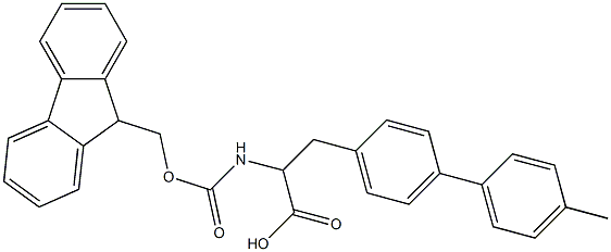 Fmoc-4-(4-methylphenyl)-DL-phenylalanine Structure