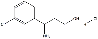 3-AMINO-3-(3-CHLORO-PHENYL)-PROPAN-1-OL HYDROCHLORIDE Struktur