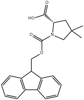 1-Fmoc-4,4-dimethyl-L-proline Structure