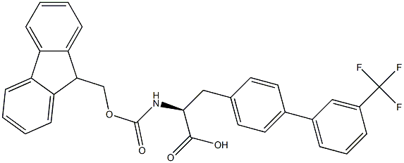 Fmoc-4-(3-trifluoromethylphenyl)-L-phenylalanine Structure