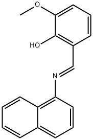 2-methoxy-6-[(1-naphthylimino)methyl]phenol Structure