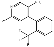 2-Bromo-5-amino-4-(2-trifluoromethylphenyl)pyridine 结构式