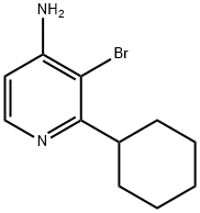 3-BROMO-2-CYCLOHEXYLPYRIDIN-4-AMINE 结构式