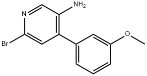 2-Bromo-5-amino-4-(3-methoxyphenyl)pyridine 结构式