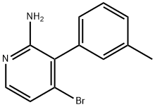 2-Amino-4-bromo-3-(3-tolyl)pyridine Structure