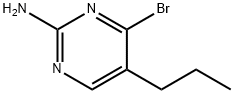 4-Bromo-2-amino-5-(n-propyl)pyrimidine 结构式