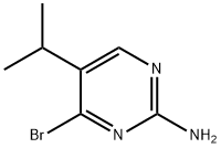 4-Bromo-2-amino-5-(iso-propyl)pyrimidine 结构式