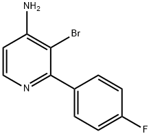 3-BROMO-2-(4-FLUOROPHENYL)PYRIDIN-4-AMINE Structure