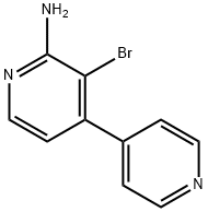 2-Amino-3-bromo-4-(4-pyridyl)pyridine 结构式