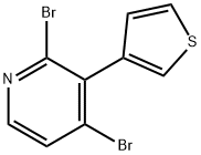 1381938-77-7 2,4-Dibromo-3-(3-thienyl)pyridine