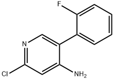2-Chloro-4-amino-5-(2-fluorophenyl)pyridine 结构式