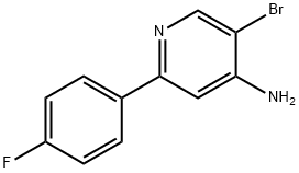 5-BROMO-2-(4-FLUOROPHENYL)PYRIDIN-4-AMINE Structure